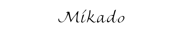 Mikado font preview