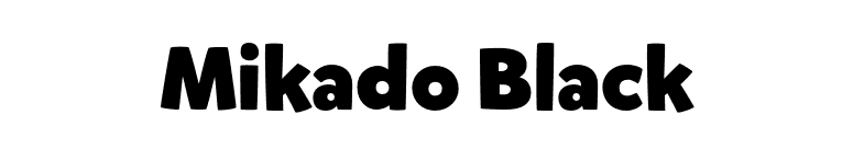 Mikado Black font preview