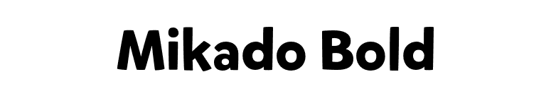 Mikado Bold font preview