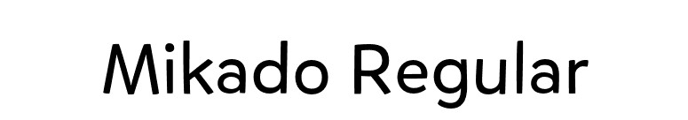 Mikado Regular font preview