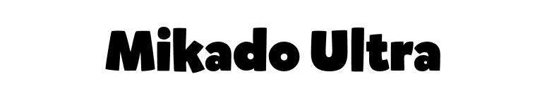 Mikado Ultra font preview