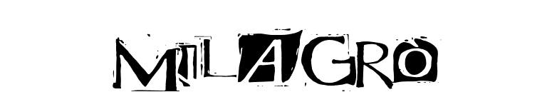 Milagro font preview