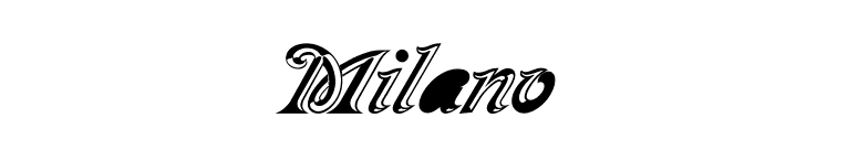 Milano font preview