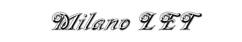 Milano LET font preview