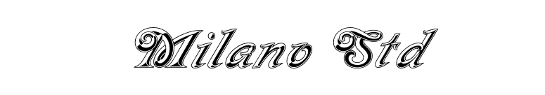 Milano Std font preview