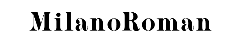 MilanoRoman font preview