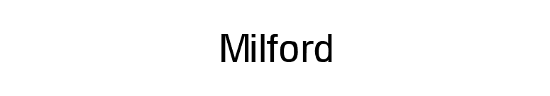 Milford font preview