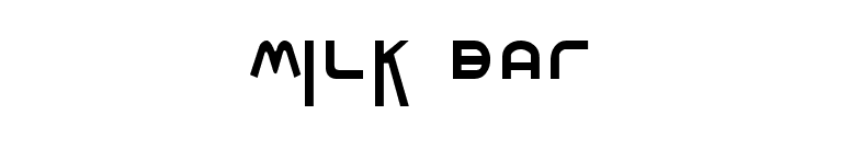 Milk Bar font preview