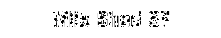 Milk Shed SF font preview