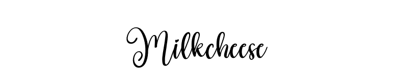 Milkcheese font preview