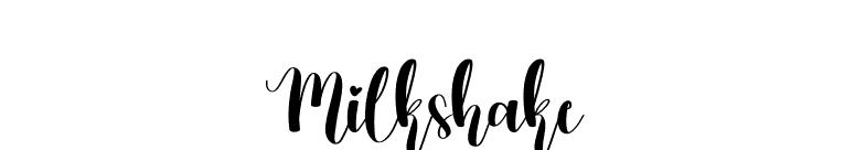 Milkshake font preview