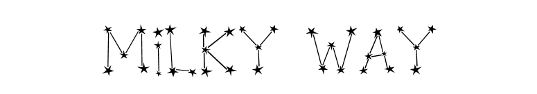 Milky Way font preview