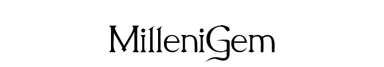 MilleniGem font preview