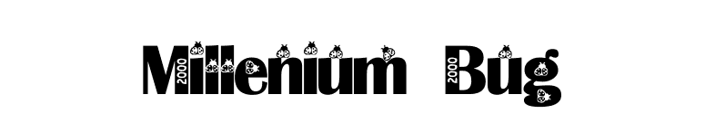 Millenium Bug font preview