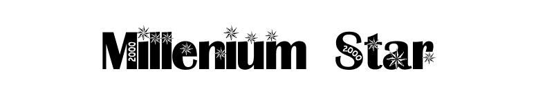 Millenium Star font preview
