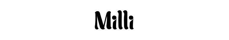 Milli font preview