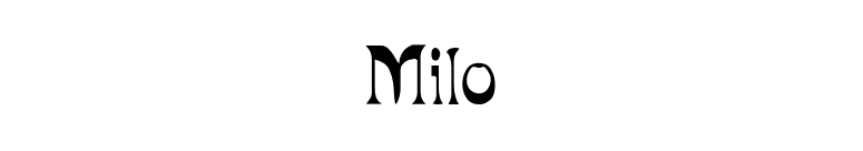 Milo font preview