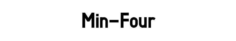 Min-Four font preview