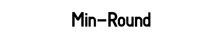 Min-Round font preview