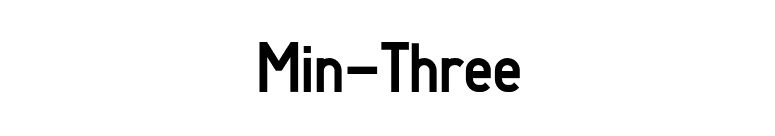 Min-Three font preview