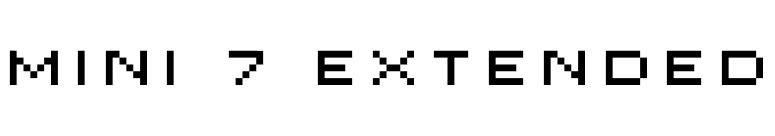 MINI 7 Extended font preview