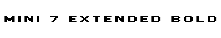 MINI 7 Extended Bold font preview