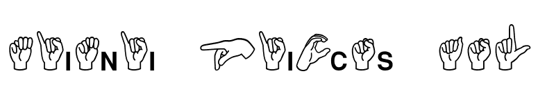 Mini Pics ASL font preview