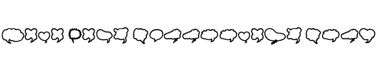 Mini Pics Balloonies Bold font preview