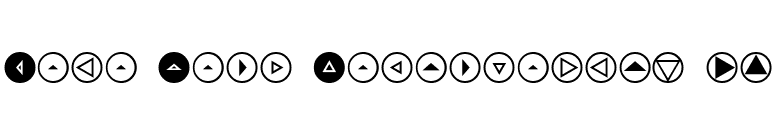 Mini Pics Directional RT font preview