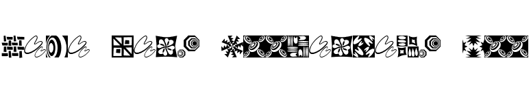 Mini Pics Doohickies Too font preview