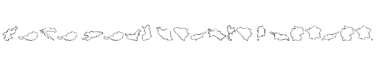 Mini Pics Global N Cutout font preview
