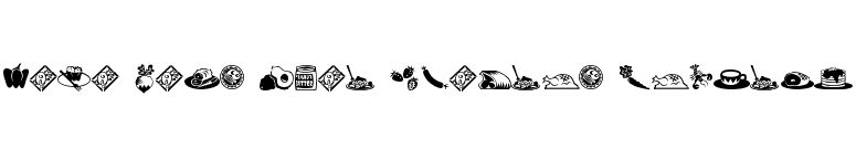 Mini Pics L'il Edibles Regular font preview