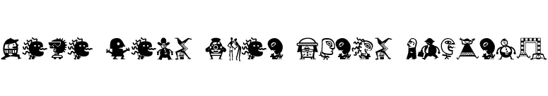 Mini Pics L'il Folks Regular font preview