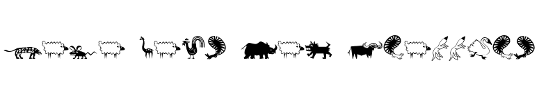 Mini Pics Lil Critters font preview