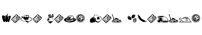 Mini Pics Lil Edibles font preview