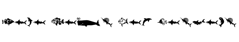 Mini Pics Lil Fishies font preview