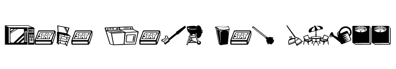 Mini Pics Lil Stuff font preview