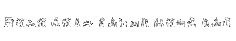 Mini Pics Naked City Day font preview