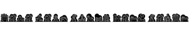 Mini Pics Naked City Night font preview