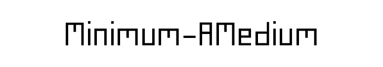 Minimum-AMedium font preview