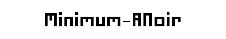 Minimum-ANoir font preview