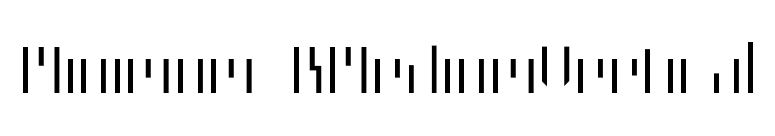 Minimum-BMediumVertical font preview