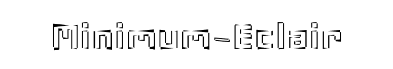 Minimum-Eclair font preview