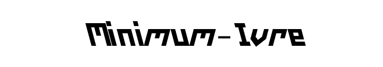 Minimum-Ivre font preview