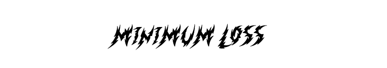 Minimum Loss font preview
