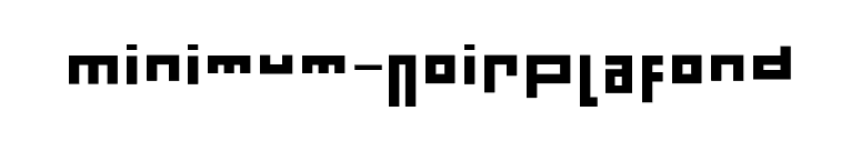 Minimum-NoirPlafond font preview