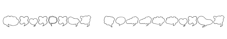 MiniPics-Balloonies font preview