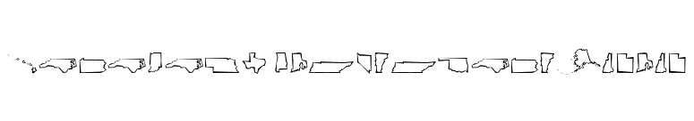 MiniPics BorderlineCutout font preview