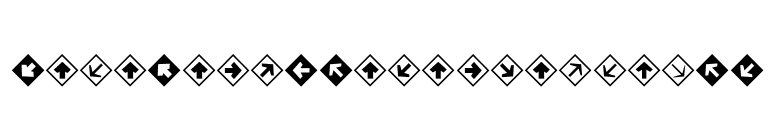 MiniPics-DirectionalDA font preview