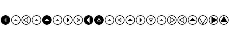 MiniPics-DirectionalRT font preview